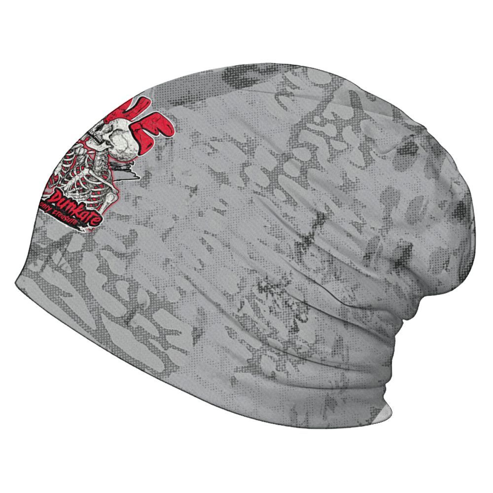Beanie Hat To Match Black Cement 3s - Skull Love Graphic