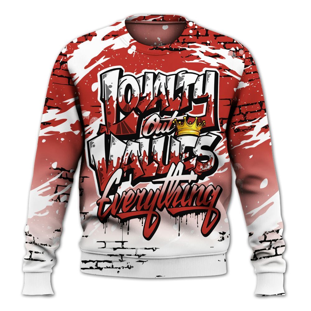 Sweatshirt To Match Dunk Low St. Johns - Values Of Loyalty Drip All Over Print