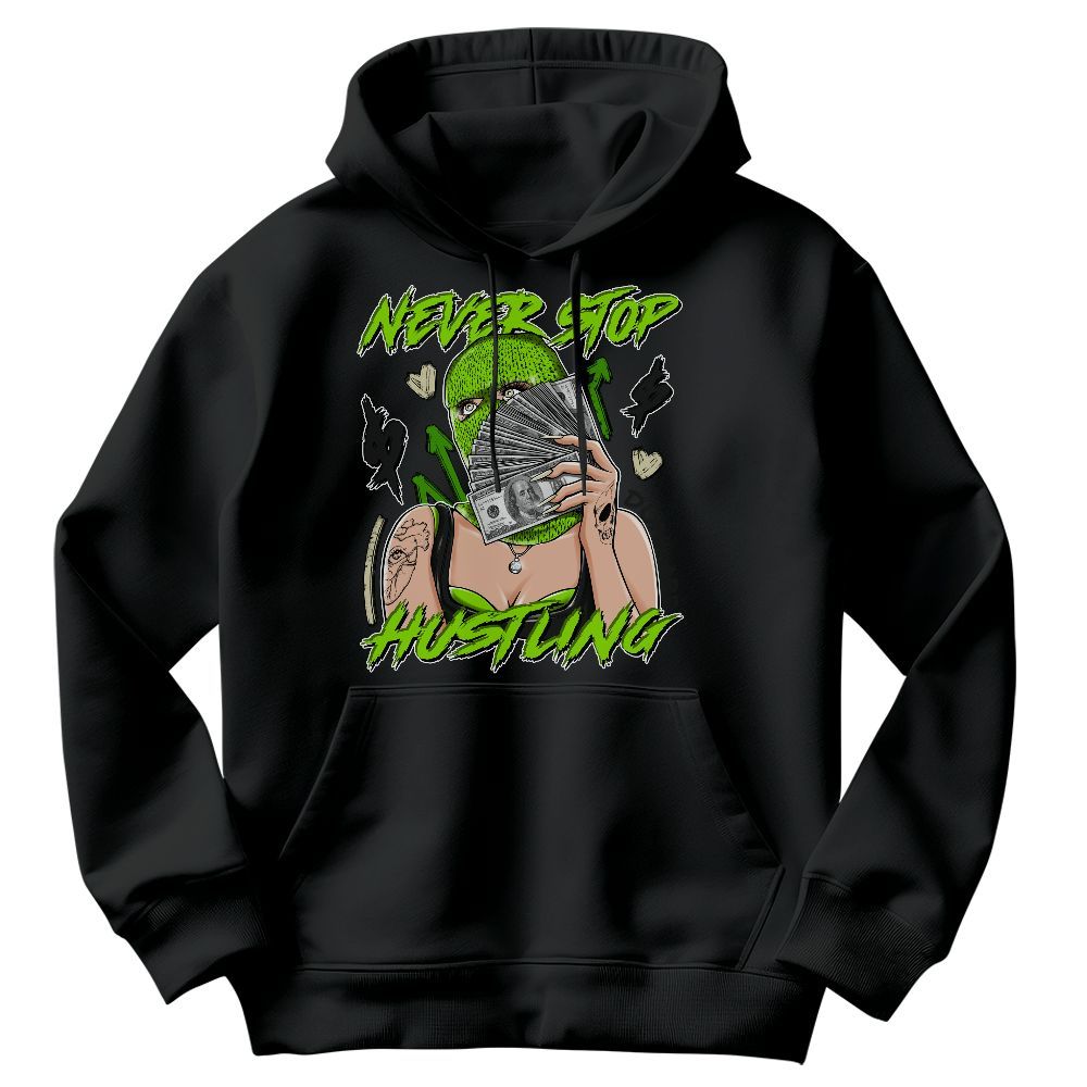 Sweatshirt To Match Electric Green 6s - Hustling Unique Graphic