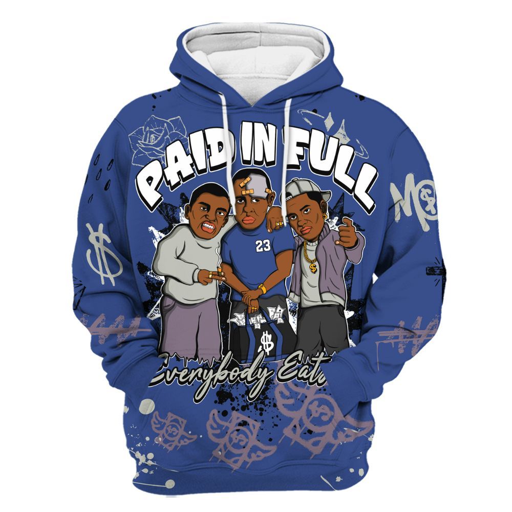 Hoodie To Match Low OG Voodoo Alternate 1s - Everybody Paid In Full Crayon All Over Print