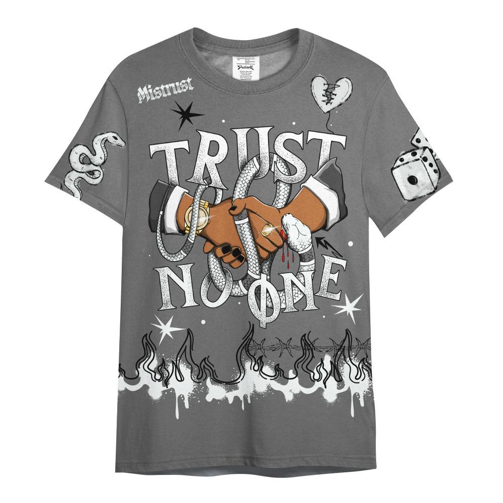 Shirt To Match Retro Stealth 12s - Trust No One Snake-Bite Doodle Crayon All Over Print