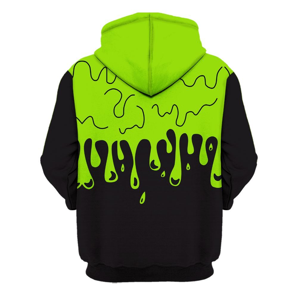 Hoodie To Match Electric Green 6s - Snake Trust No One Drip All Over Print