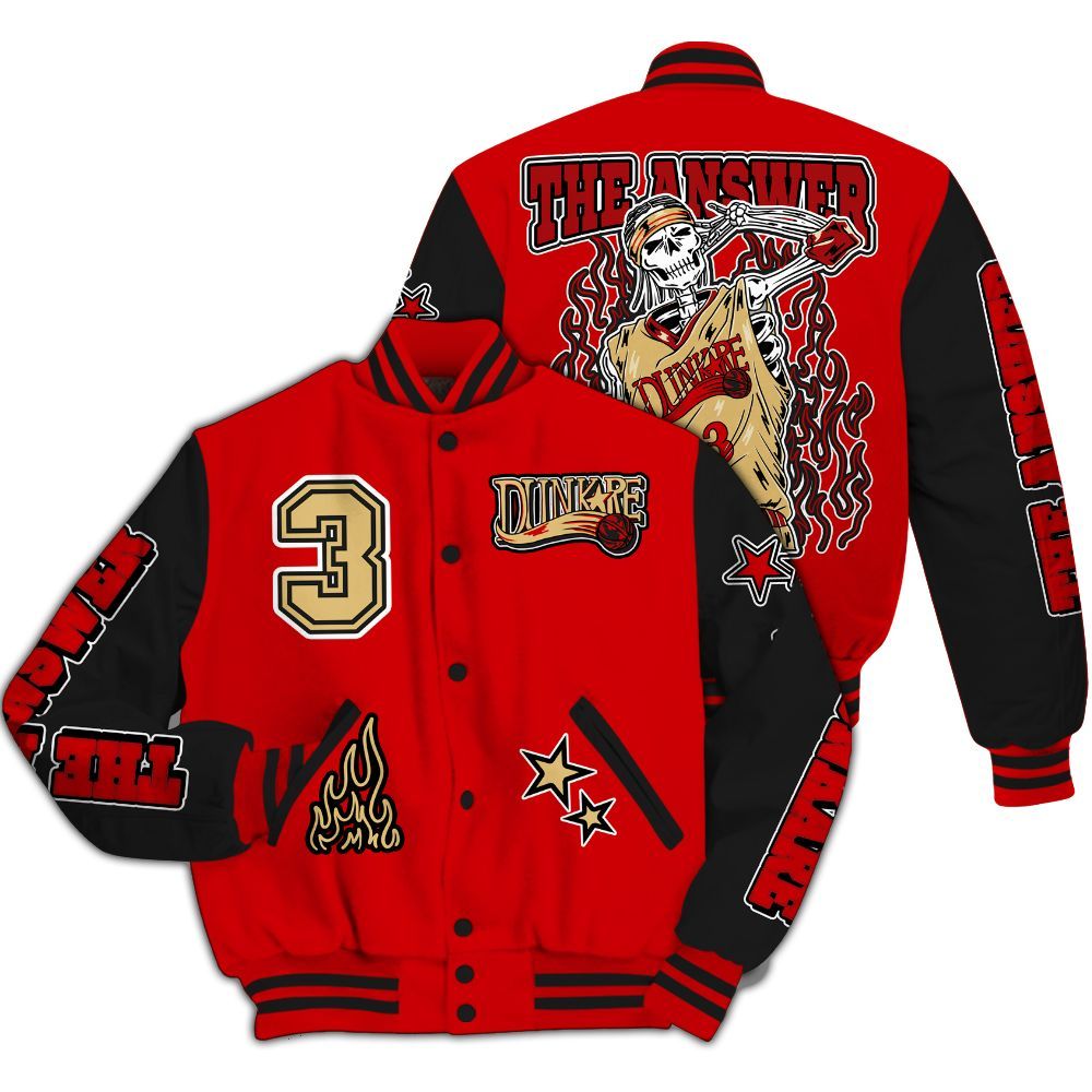 Varsity Jacket To Match Ja 2 Halloween - Allen Answer Skeleton All Over Print