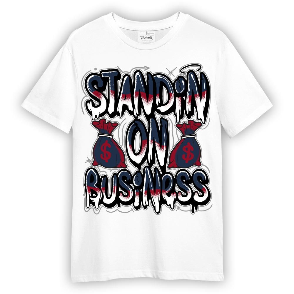 Shirt To Match Retro Navy Blue 2024 6s - Standin' Business Graphic Shirt Unisex