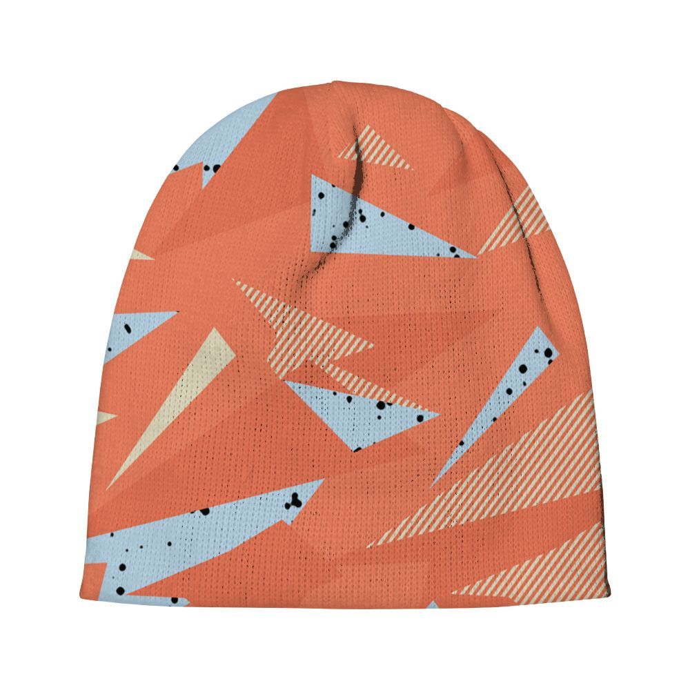 Beanie Hat To Match DJ Khaled Crimson Bliss 5s - Geometric Abstract Graphic