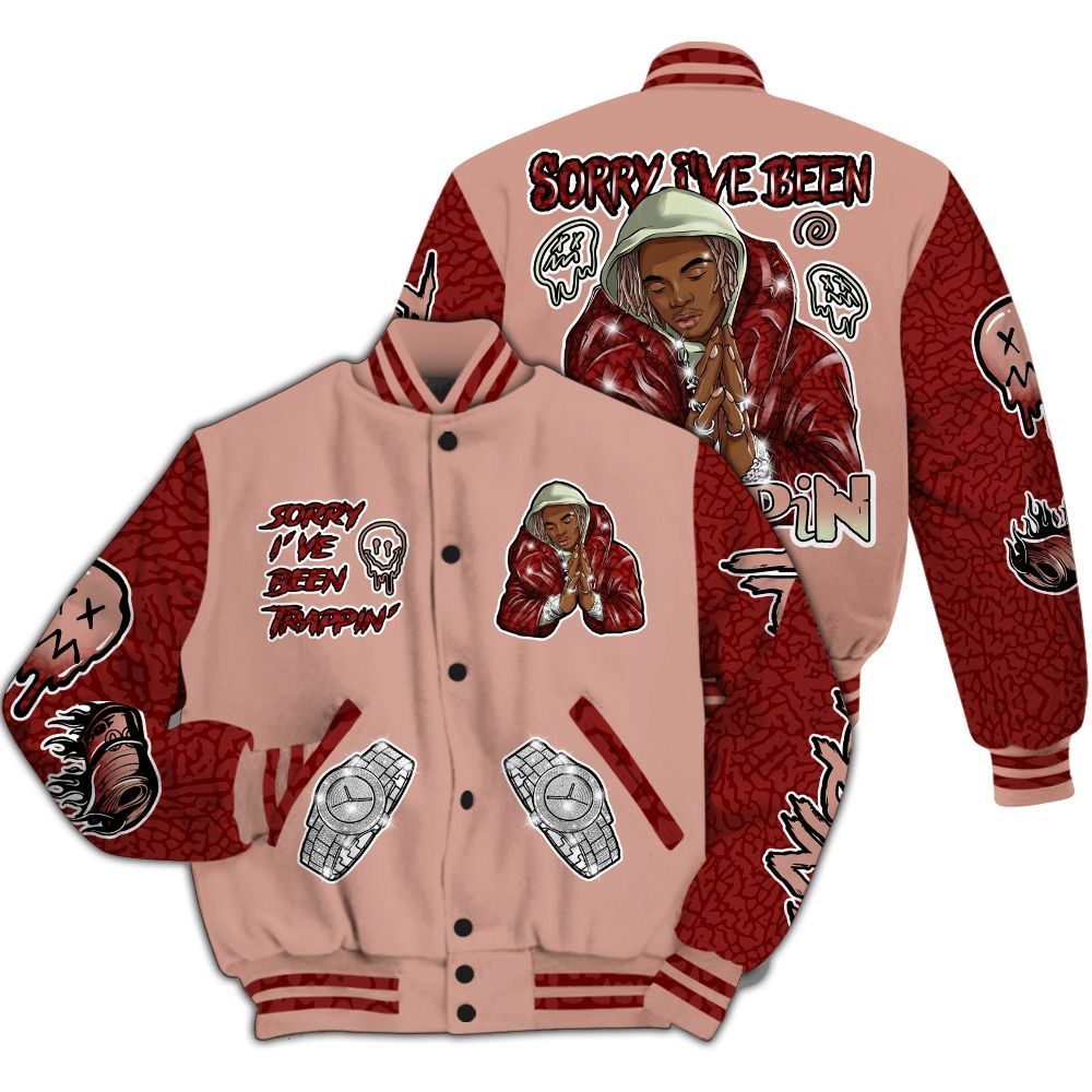 Varsity Jacket To Match Valentines Day 3s - Trappin' Unique All Over Print