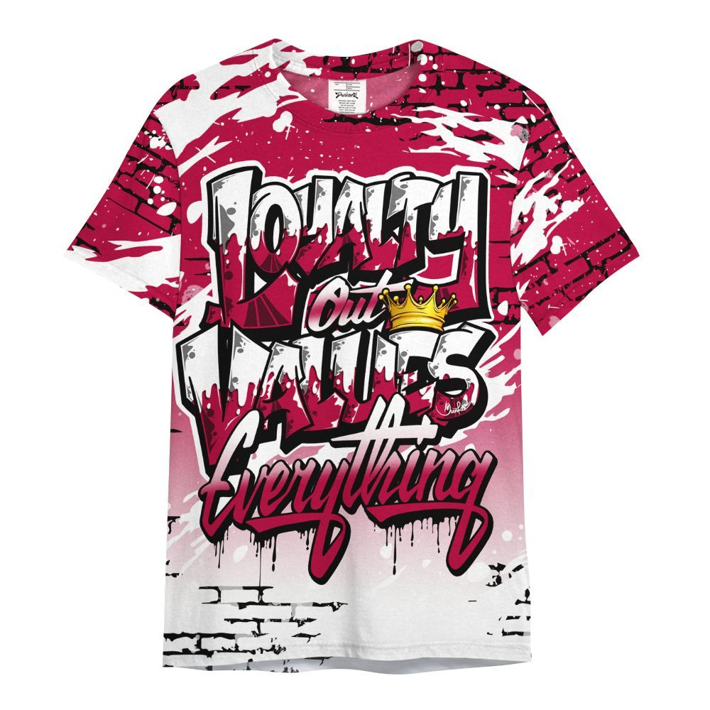 Shirt To Match Retro Chicago 2s - Values Of Loyalty Drip All Over Print