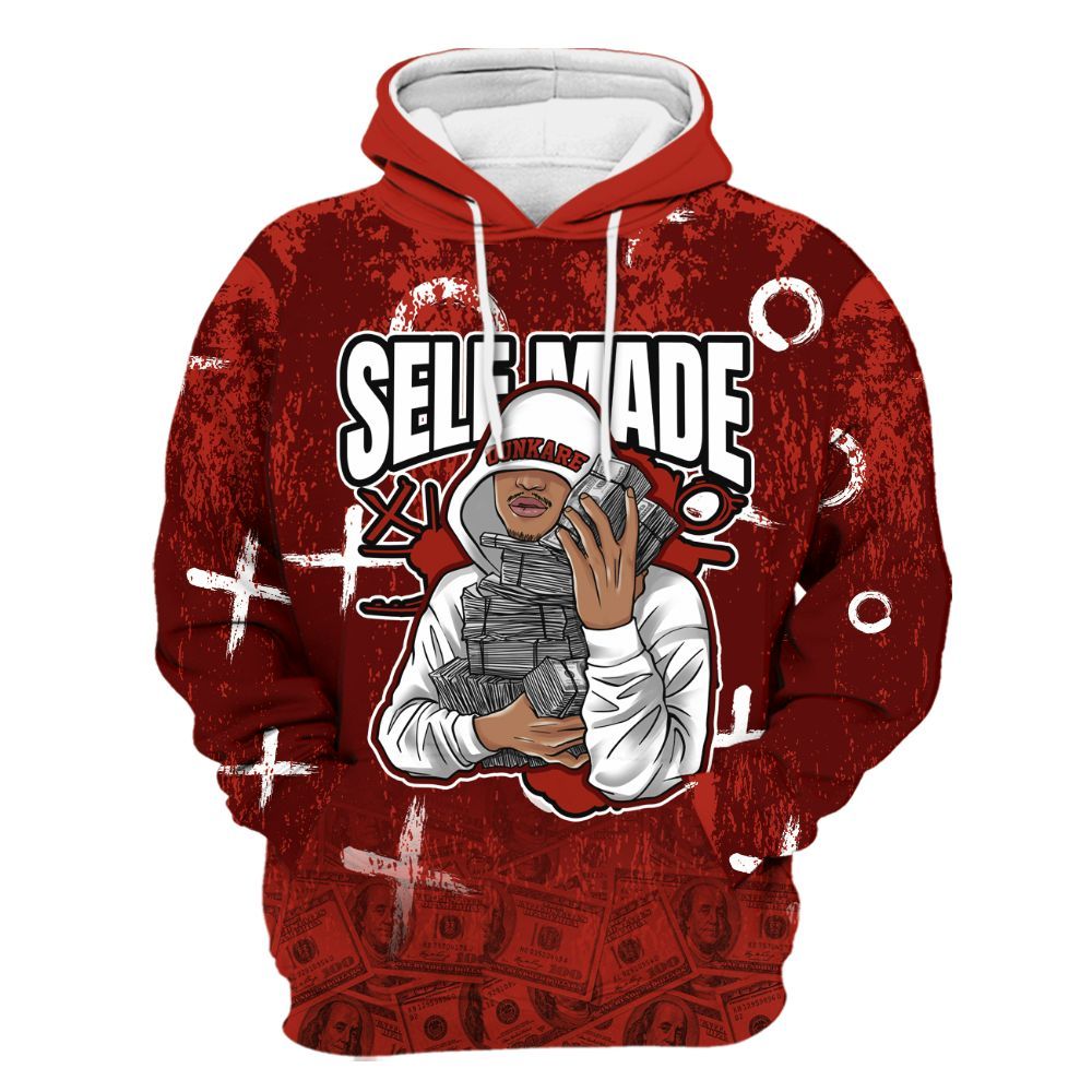 Hoodie To Match SP Firewood Orange 4s - Selfmade Unique Drip All Over Print