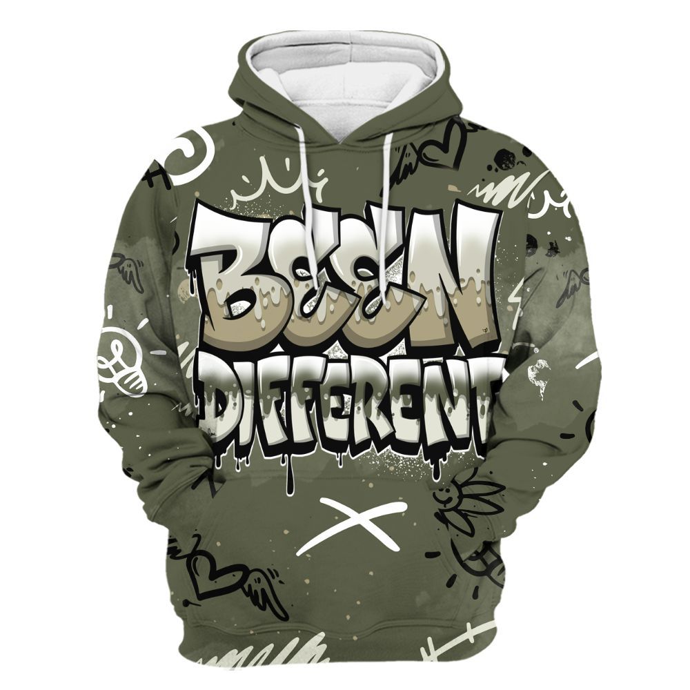 Hoodie To Match Low OG Medium Olive 1s - Drip Been Di2ferent All Over Print