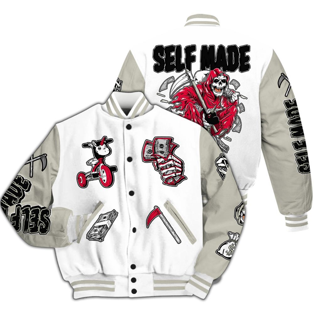 Varsity Jacket To Match Type 39s SOL - Self Make Skeleton All Over Print