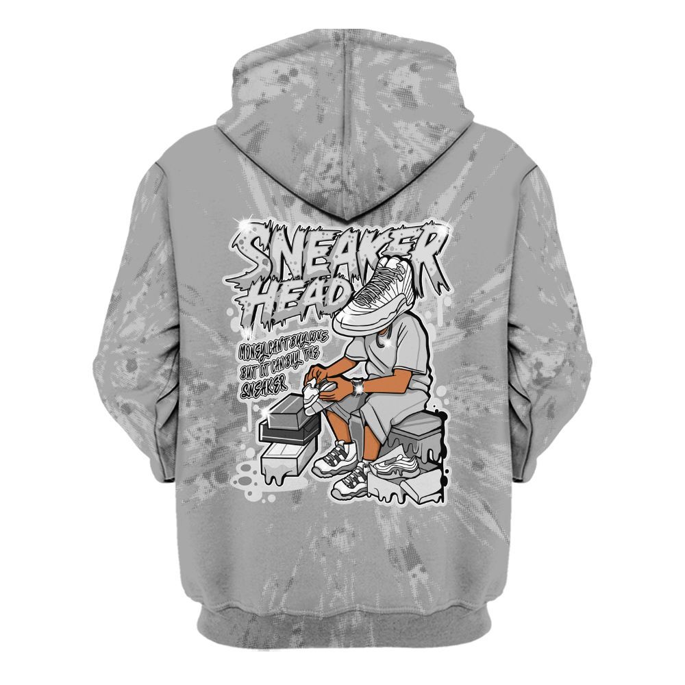 Hoodie To Match Black Wolf Grey 12s - Sneakers Headache Graphic Luxury All Over Print