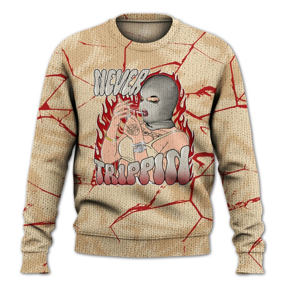 Knitted Sweater To Match Dunk Low Strawberry Waffle - Ne'er Trippin' Unique Crack