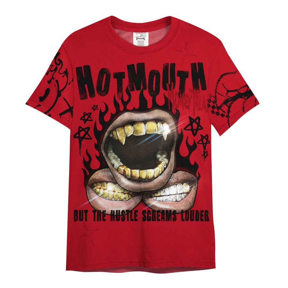 Shirt To Match Bred Velvet 11s - Mouth Burning Street Style All Over Print