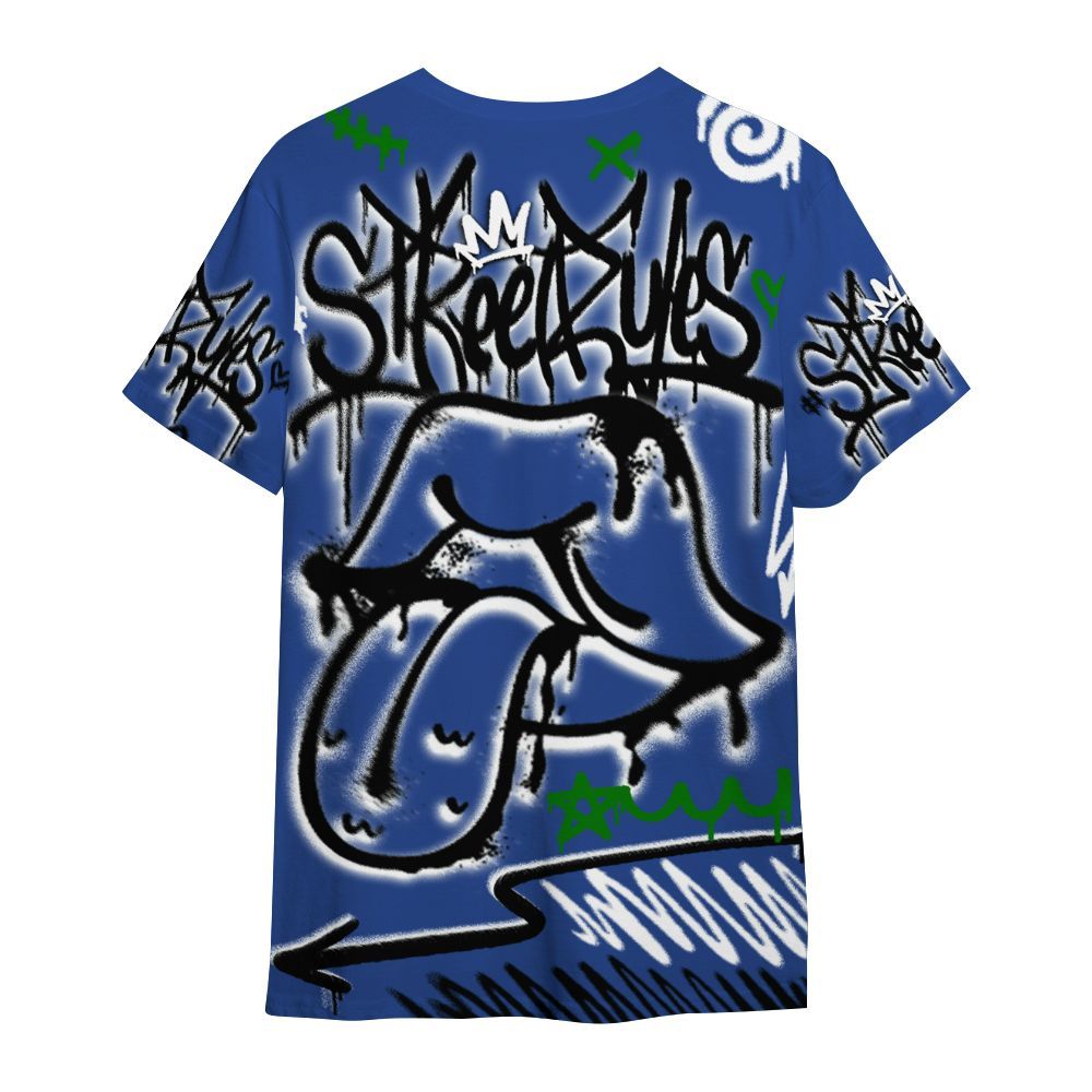 Shirt To Match Retro Hyper Royal 13s - Break Rules Streetwear All Over Print