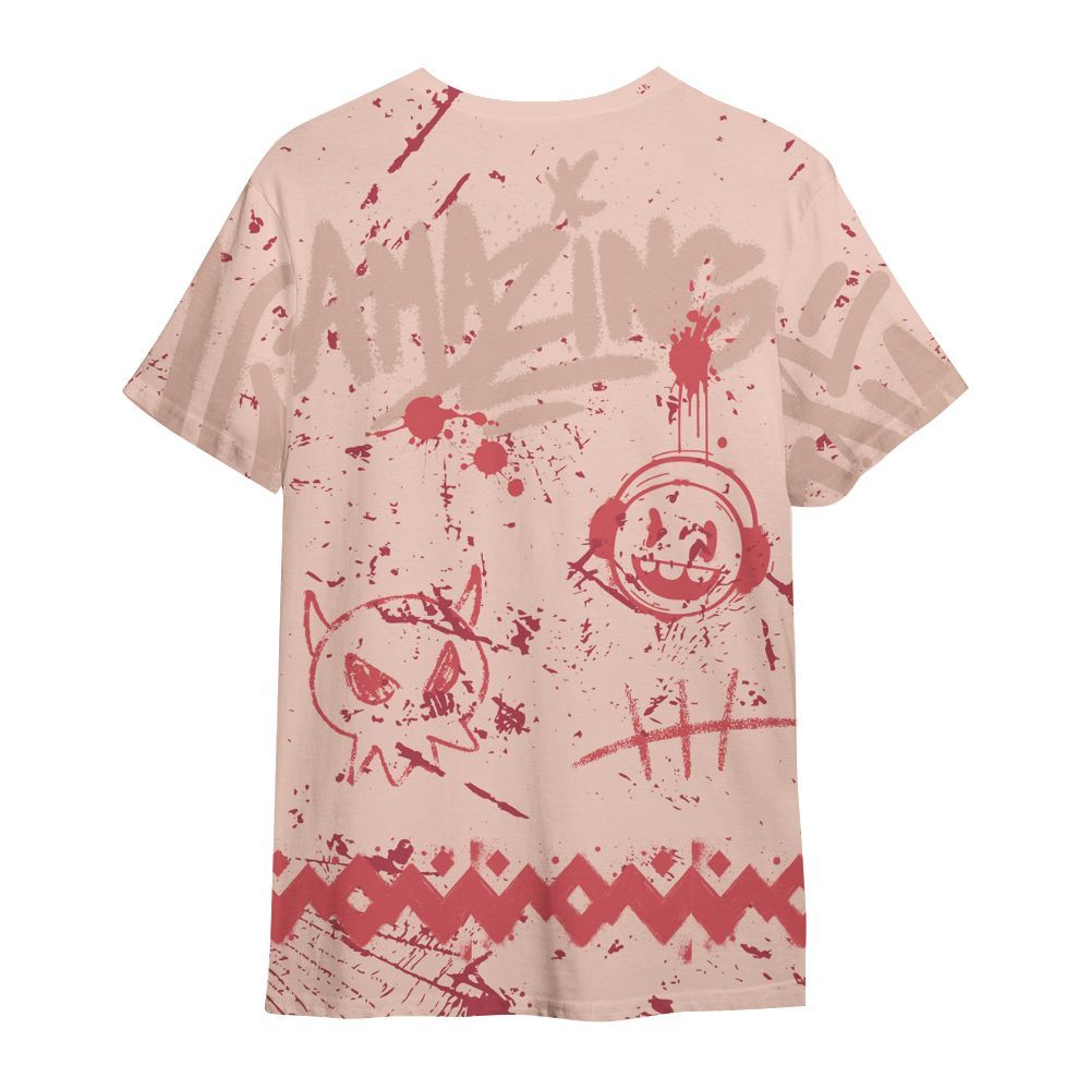 Shirt To Match Washed Coral 2s Shirt, Friday Sneaker Crayon All Over Print