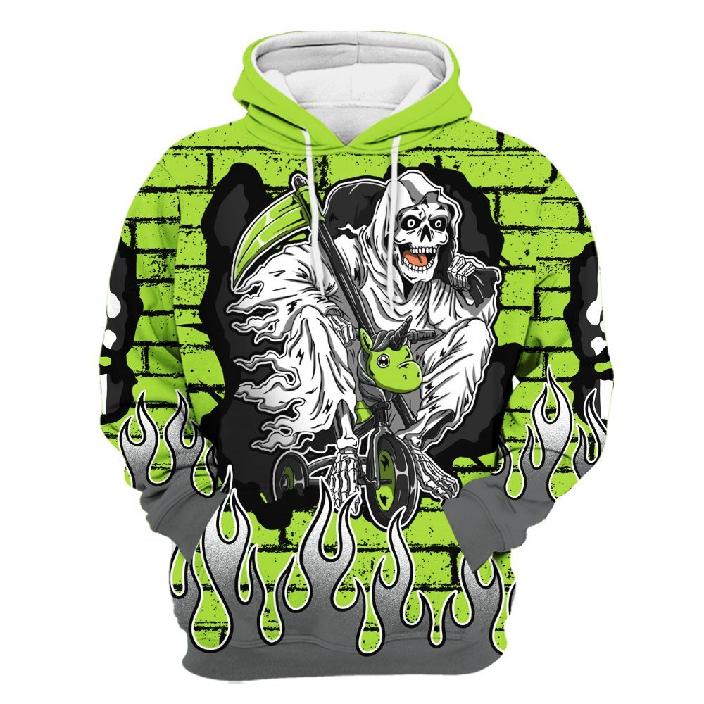Hoodie To Match Air Max 95 Neon - Self Make Skeleton Crashed All Over Print