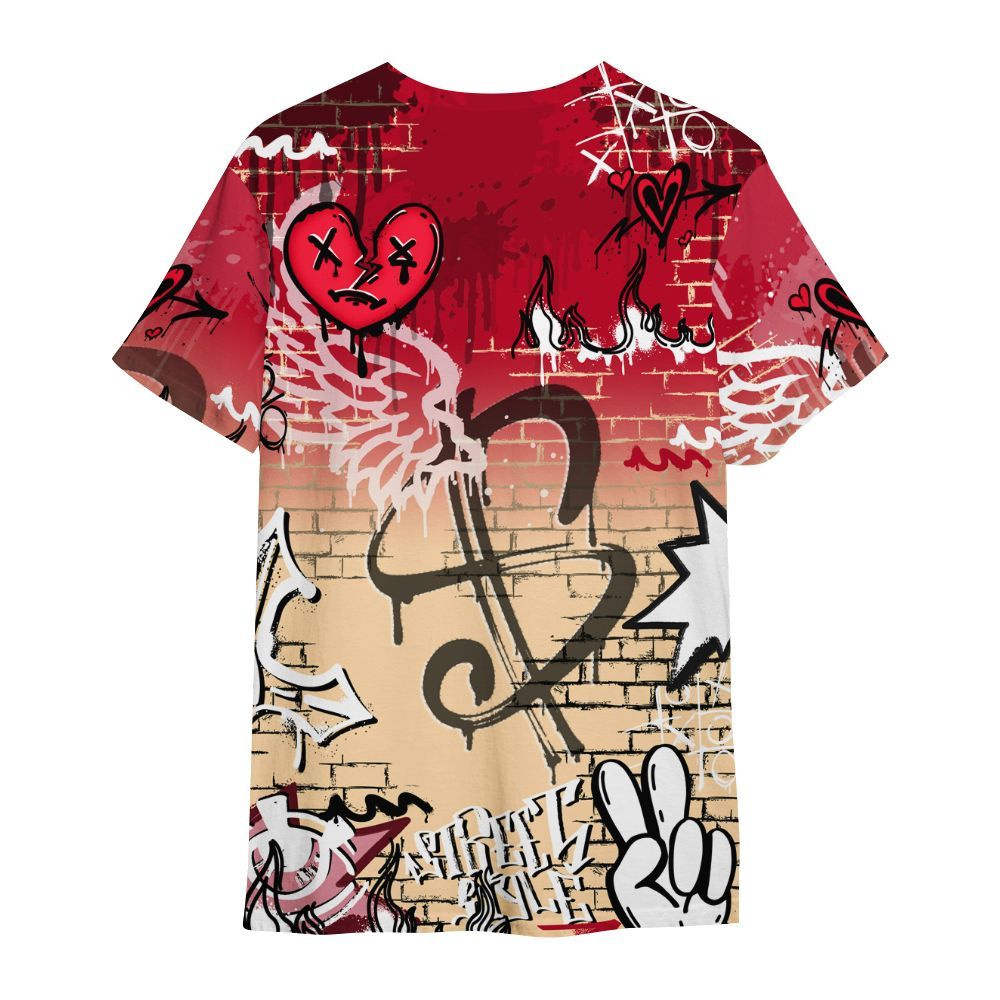 Shirt To Match Retro Pizza GS 4s - Been Dif2erent Drip Graffiti All Over Print