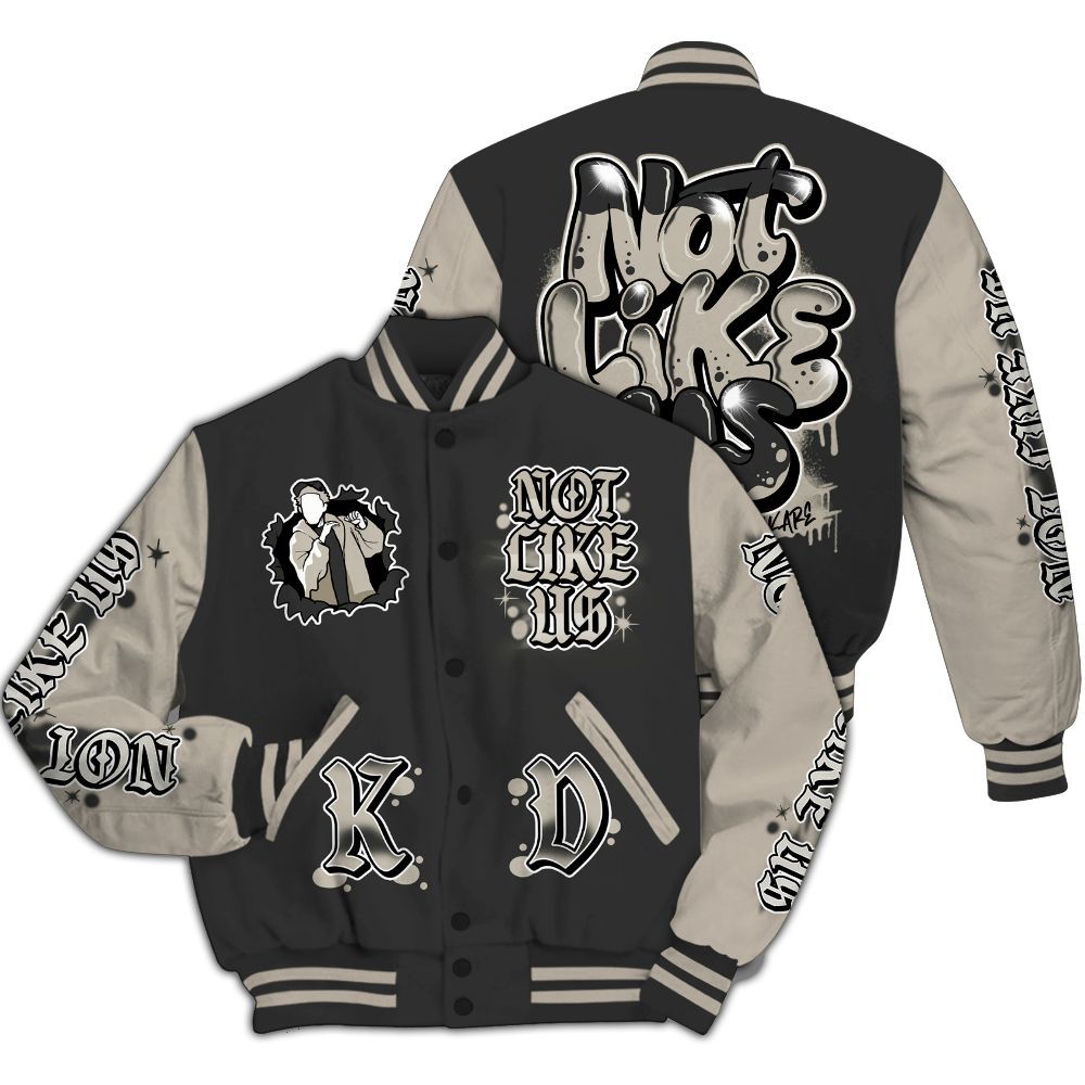 Varsity Jacket To Match RM Light Bone 4s - None Like Us Graphic All Over Print