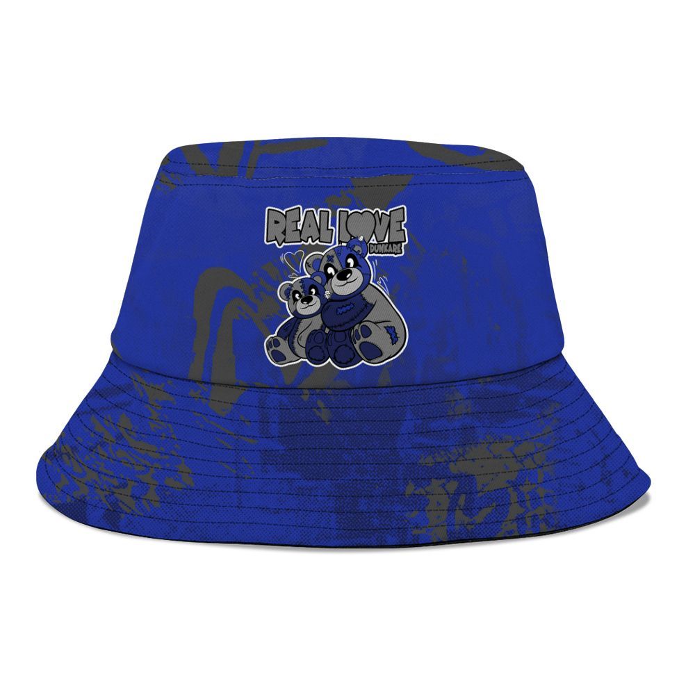 Bucket Hat To Match Air Max Plus Black Racer Blue - Sincere Fondness Bear Graphic