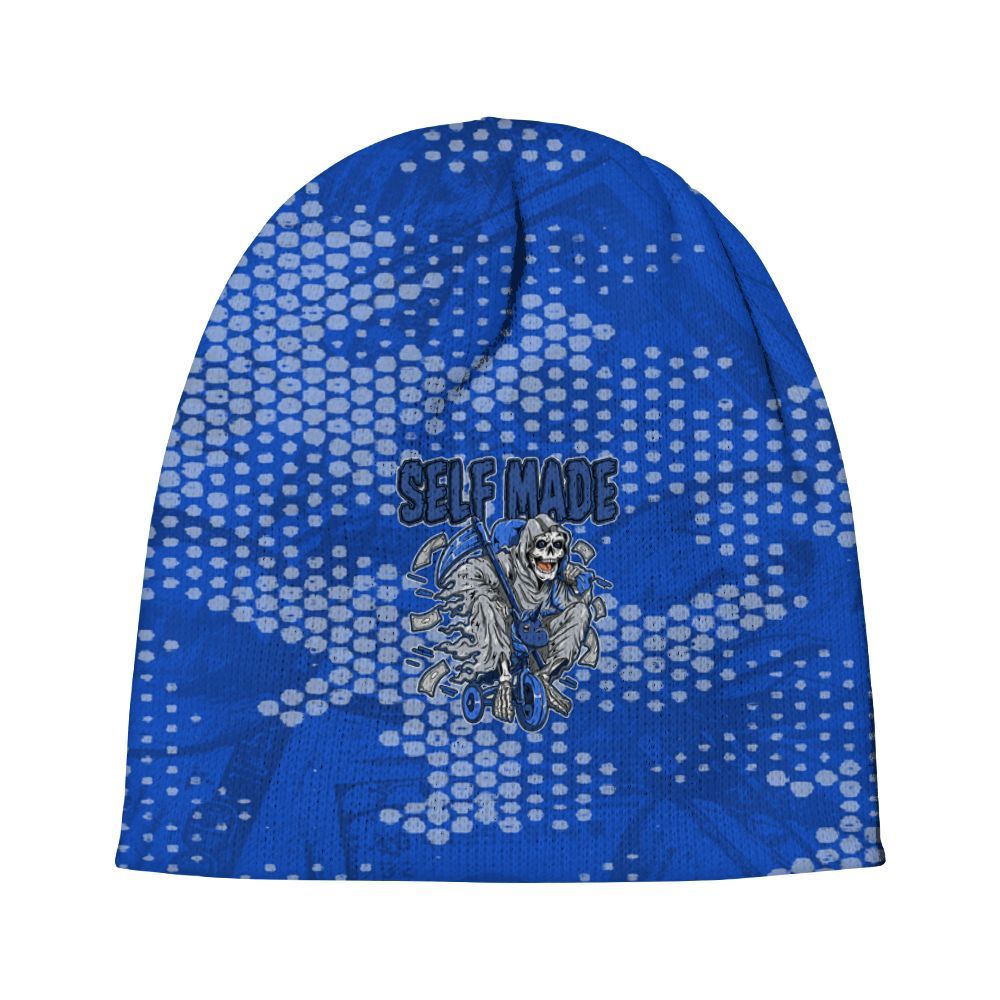 Beanie Hat To Match Air Foamposite One Royal - Self Make Skeleton Banknotes Art Graphic