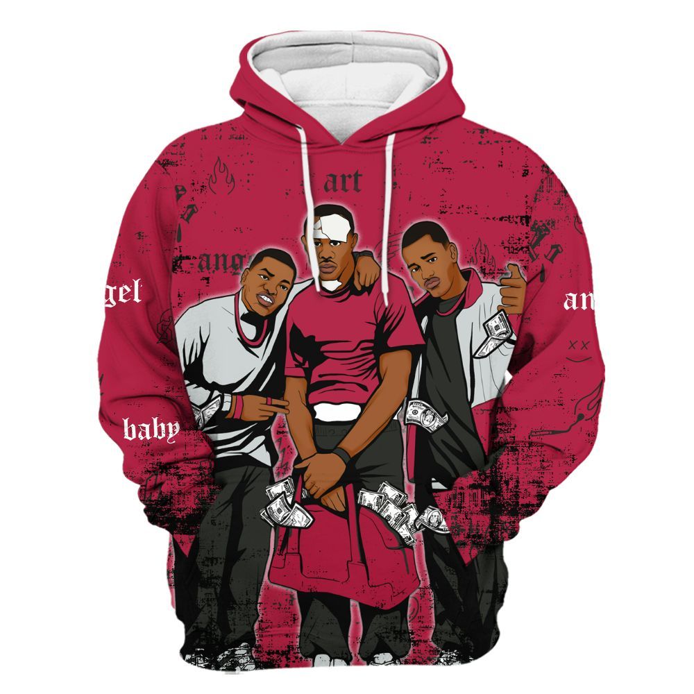 Hoodie To Match Toro Bravo 4s - Paid In Full Money All Over Print