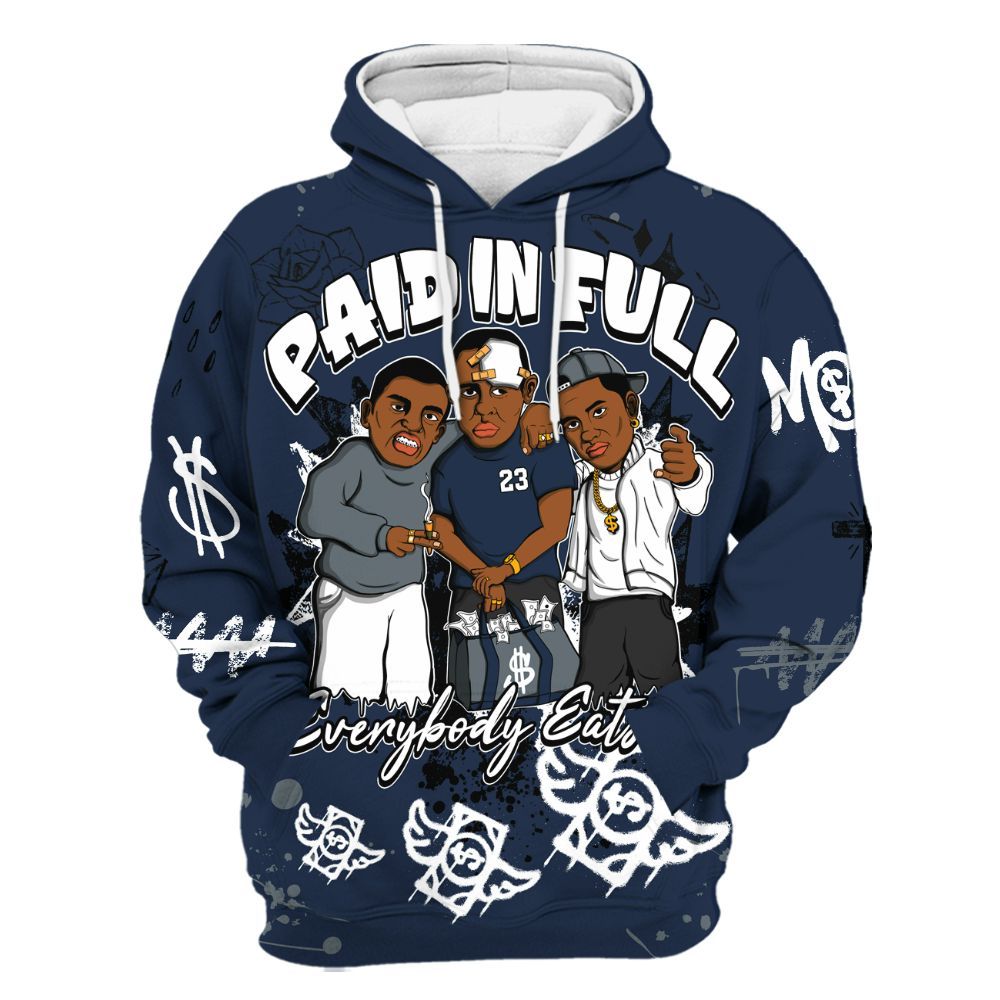 Hoodie To Match Retro Flint 2026 13s - Everybody Paid In Full Crayon All Over Print