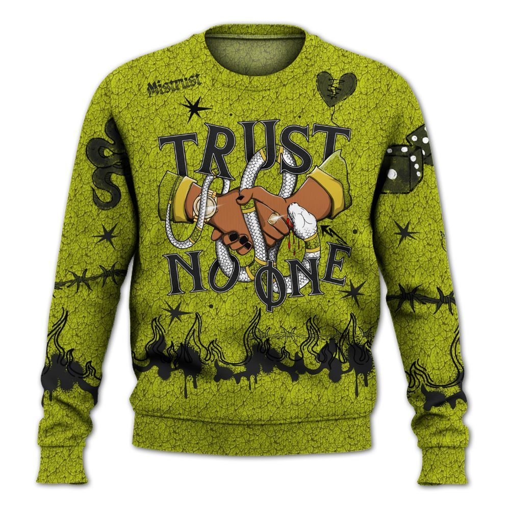 Sweatshirt To Match Dunk Low QS Halloween Skull - Trust No One Snake-Bite Doodle Crayon All Over Print