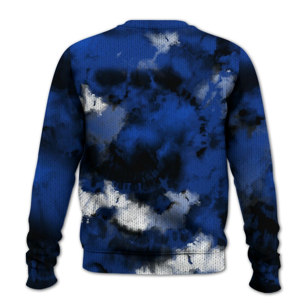 Knitted Sweater To Match Air Foamposite One Royal - SNEAKER Girl Money Drip Tie Dye
