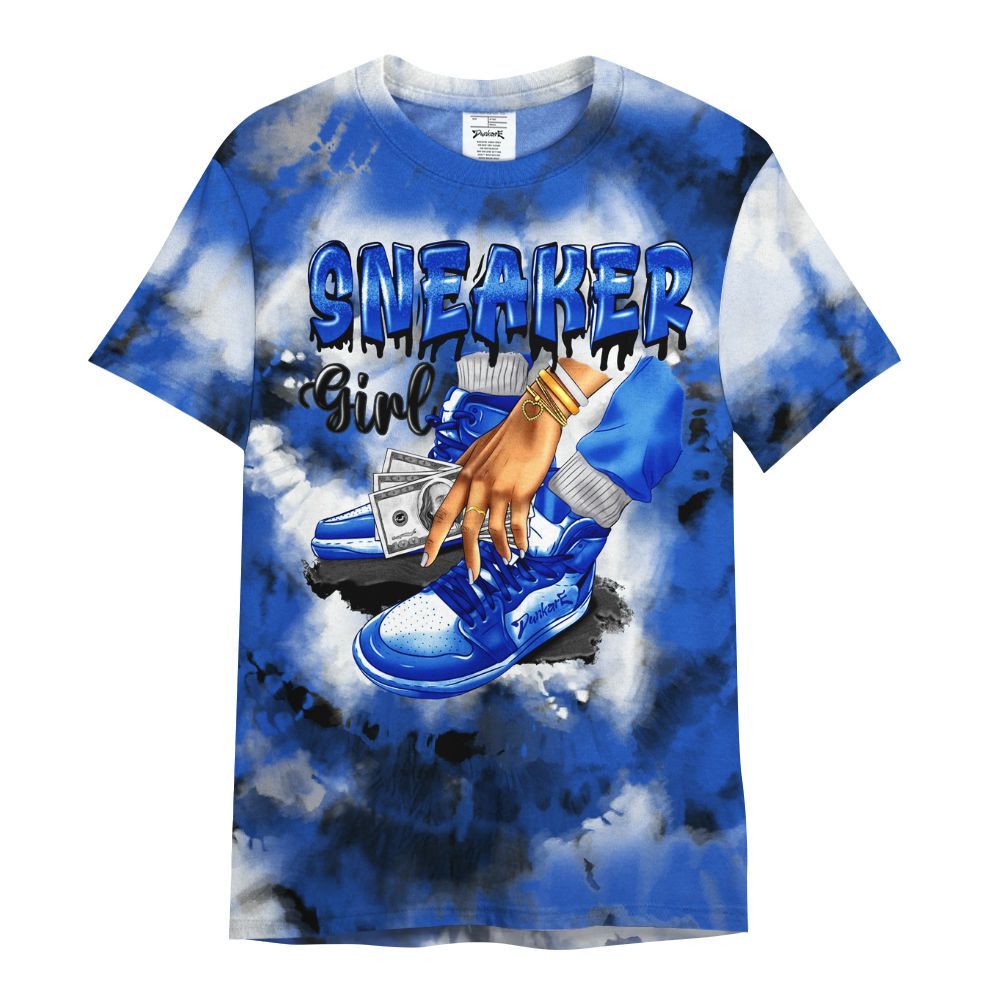 Shirt To Match Retro Stealth 5s - SNEAKER Girl Money Drip Tie Dye All Over Print