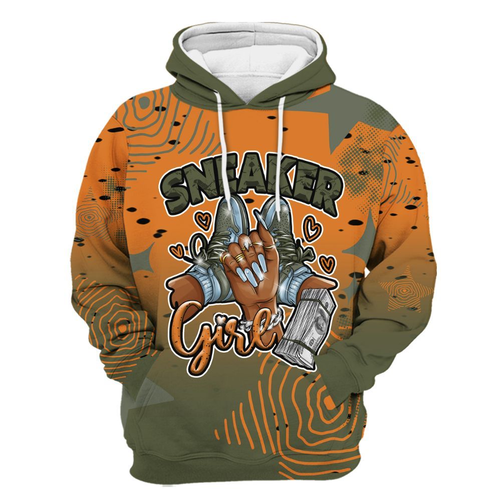 Hoodie To Match Olive 5s - Sneakerz Girlz Unique Starz All Over Print