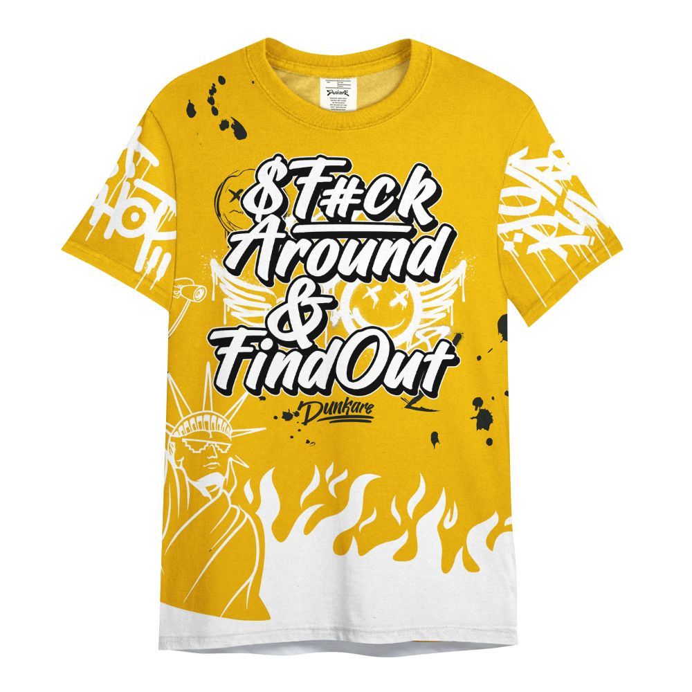 Shirt To Match Del Sol 13s - Graphic Fck Around Find Out All Over Print