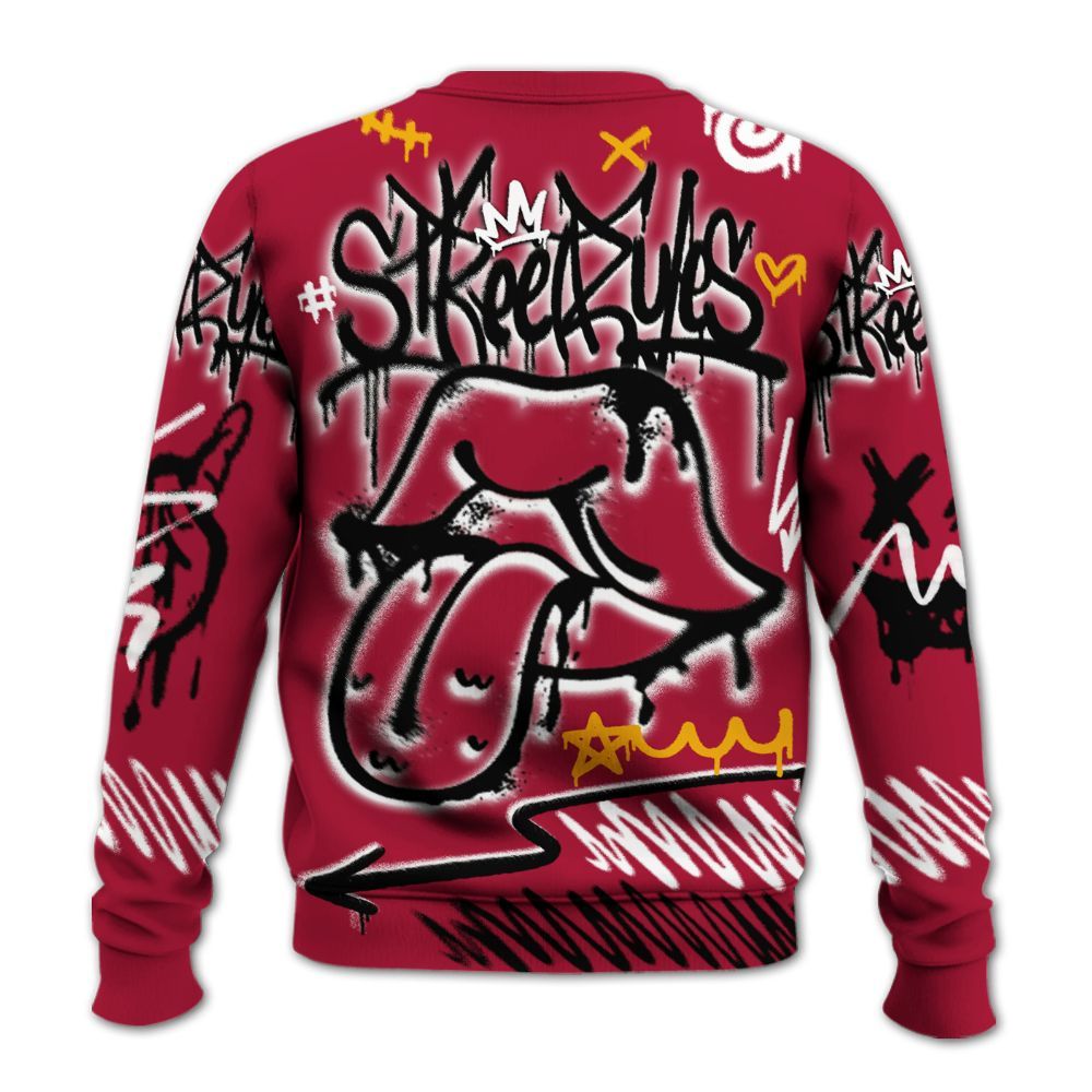 Sweatshirt To Match Cardinal 7s - Break Rules Streetwear All Over Print
