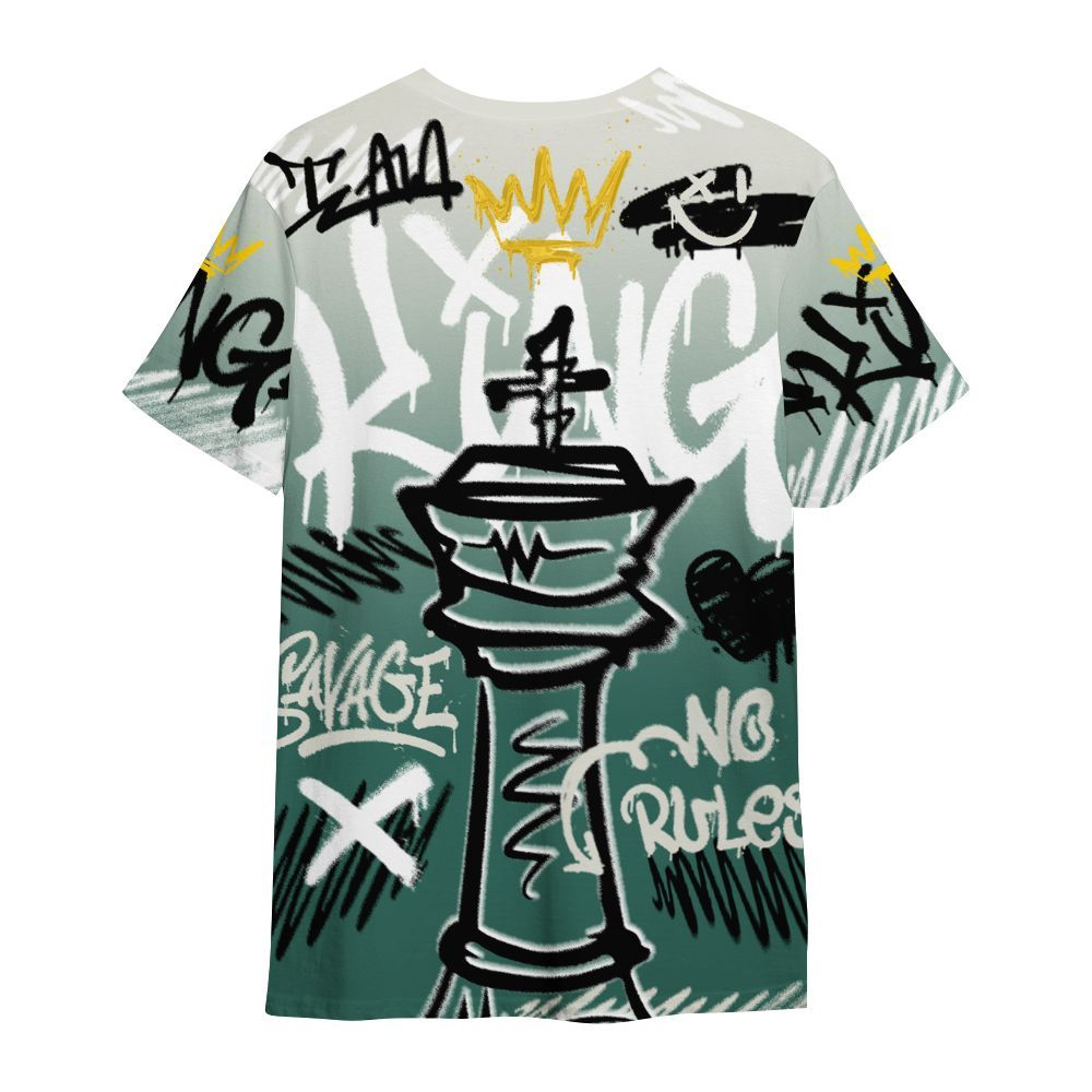 Shirt To Match RM Oxidized Green 4s - Street King Chess Streetwear All Over Print
