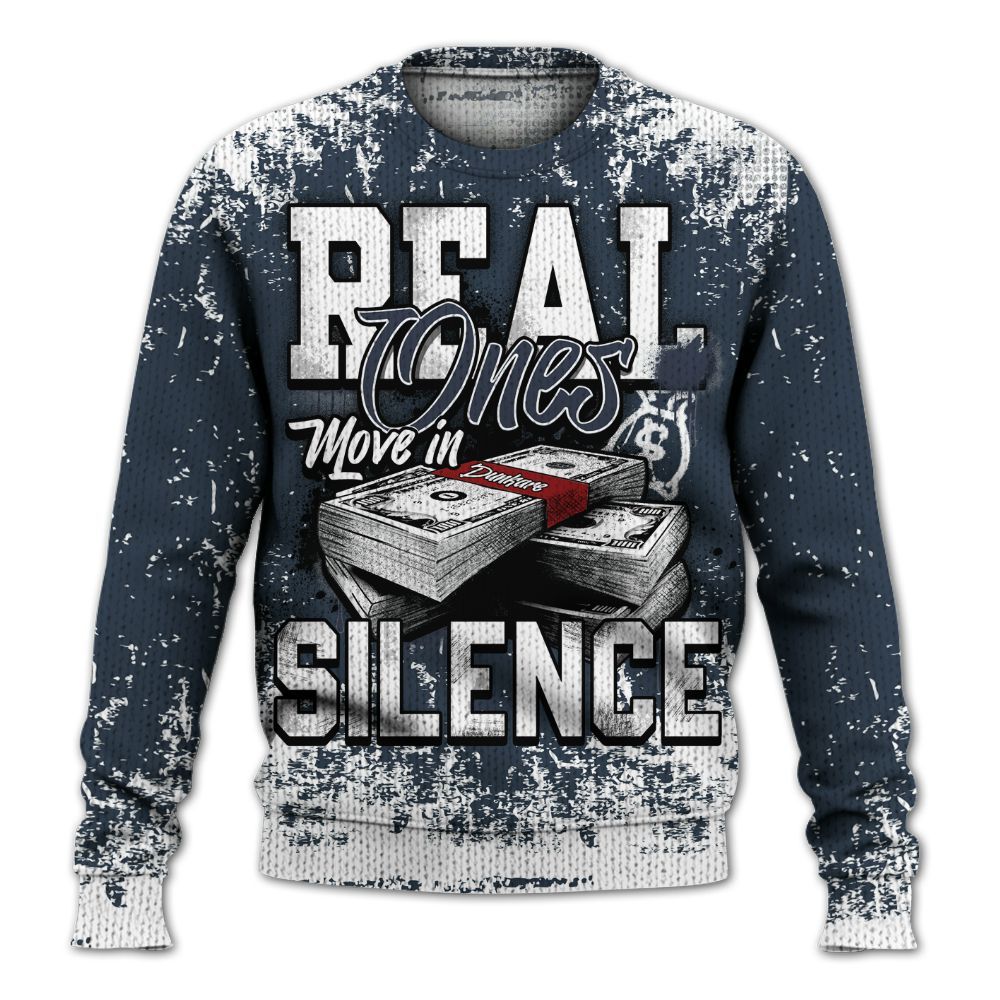 Knitted Sweater To Match Retro Olympic 6s - Move In Silence Money Street Retro