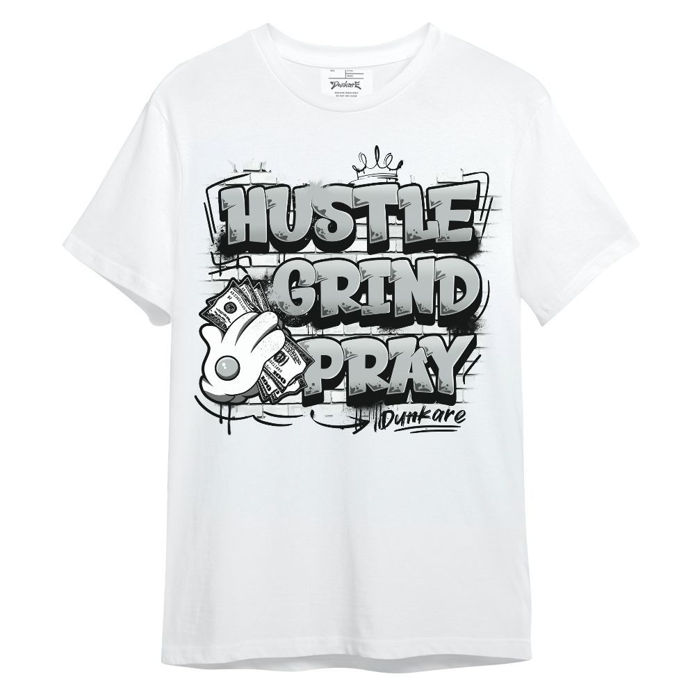 Shirt To Match Black Wolf Grey 12s - Husltes Grind Pray Unisex Shirt