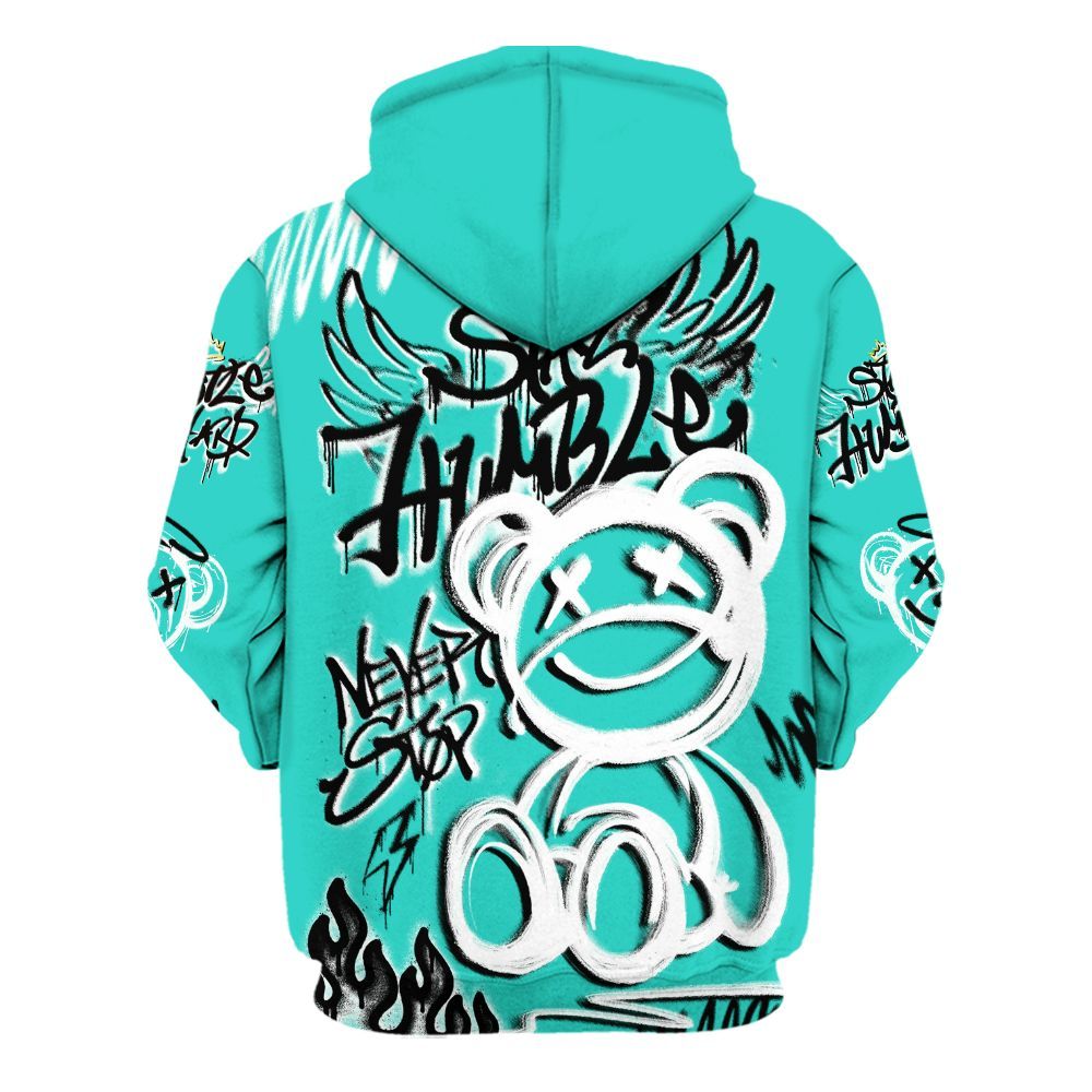 Hoodie To Match Dunk Low Clear Jade - Humble Drip Streetwear Graffity All Over Print