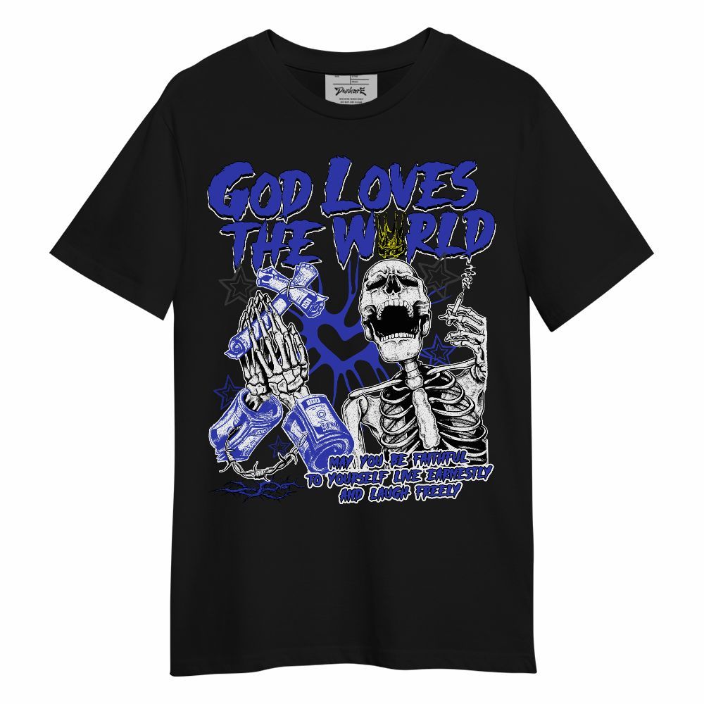 Shirt To Match Retro Black Concord 12s - God Loves The World Unisex Shirt