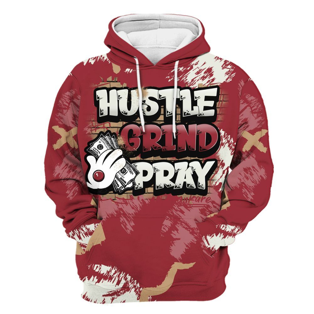 Hoodie To Match Chicago 2025 40s Shirt, Hustle Grind Pray Graphic Street Style All Over Print