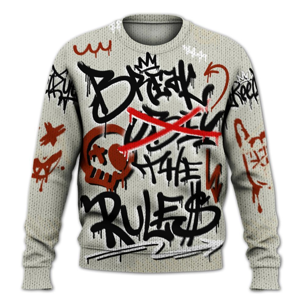 Knitted Sweater To Match El Grito 5s - Break Rules Streetwear