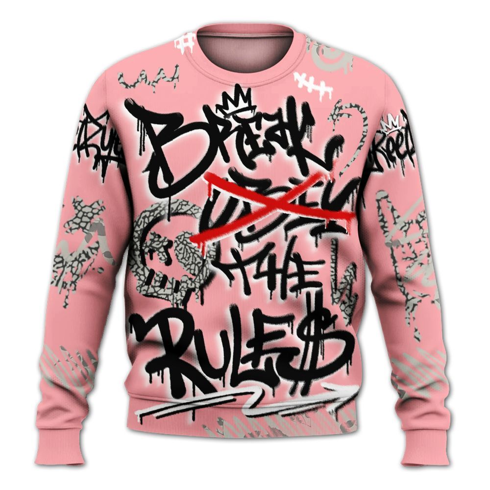 Sweatshirt To Match Retro Wings 3s - Break Rules Streetwear All Over Print