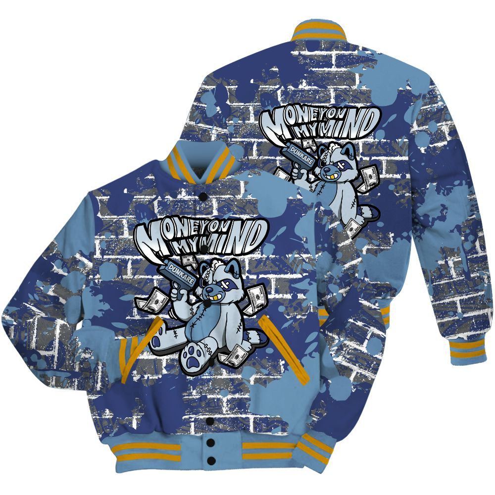 Varsity Jacket To Match High OG First In Flight 1s Shirt - Money On My Mind Raccoon Brick All Over Print