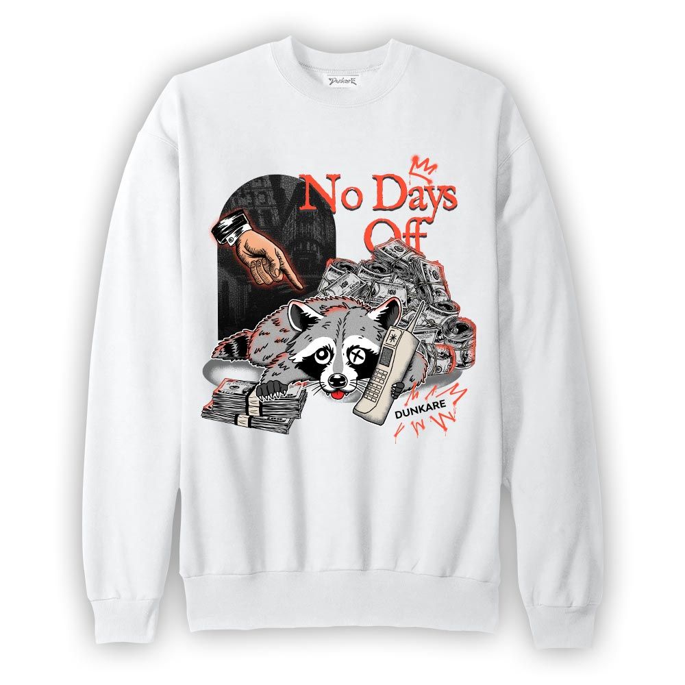 Sweatshirt To match Georgia Peach 3s Sweatshirt - No Days Off Raccoon Graphic