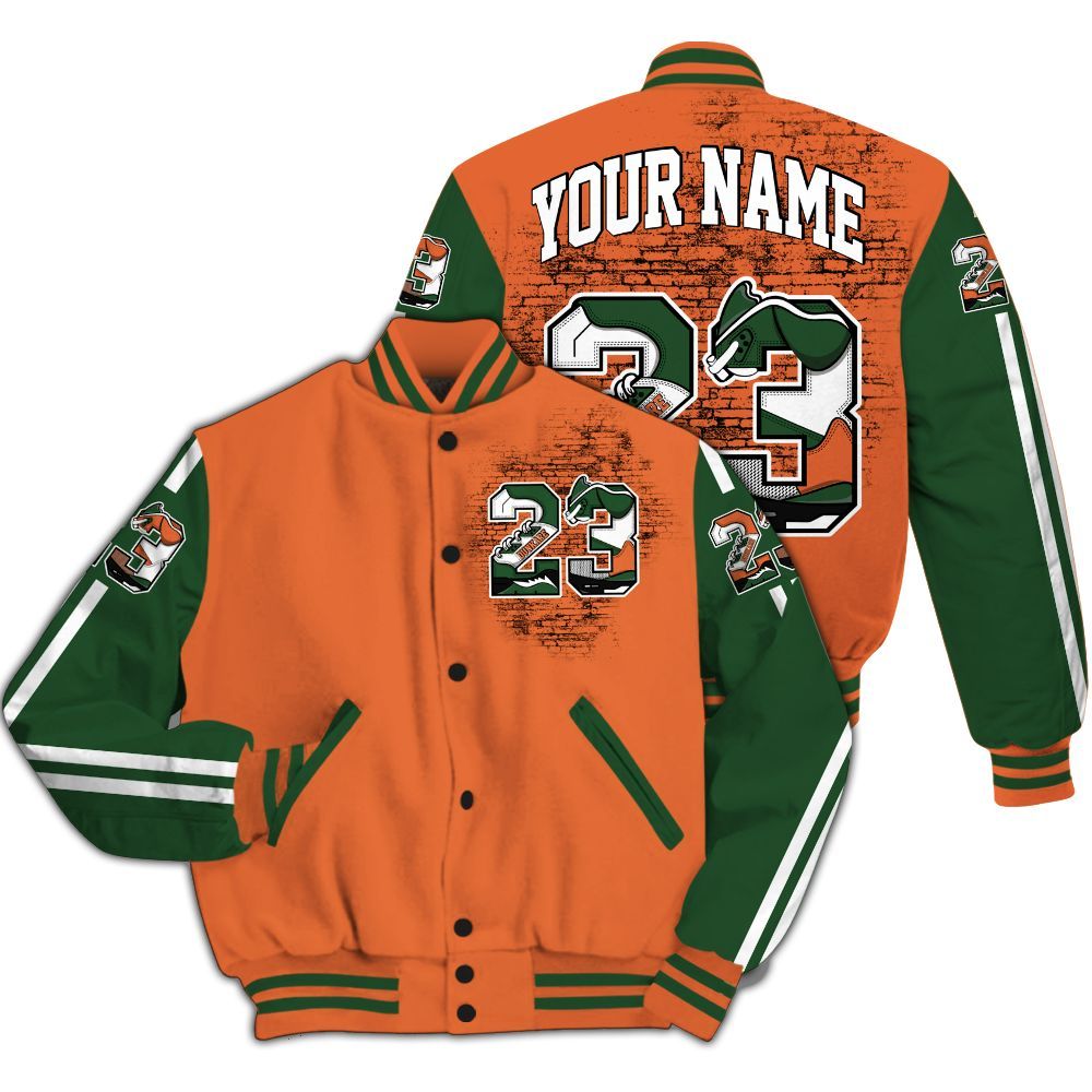 Varsity Jacket To Match Low Miami 5s - Custom Name Number 23 5s All Over Print