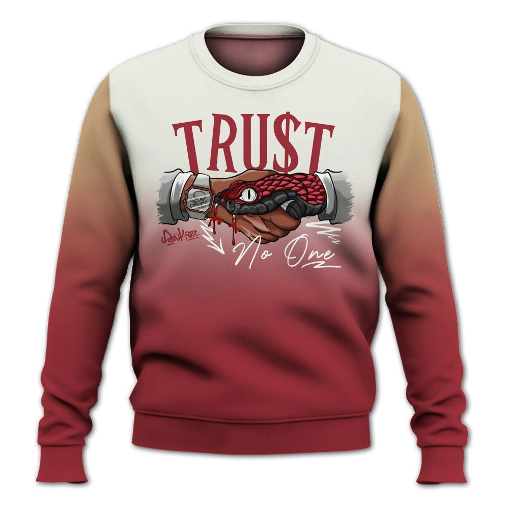 Sweatshirt To Match Chicago 2025 40s Shirt, Snake Trust No One Drip All Over Print