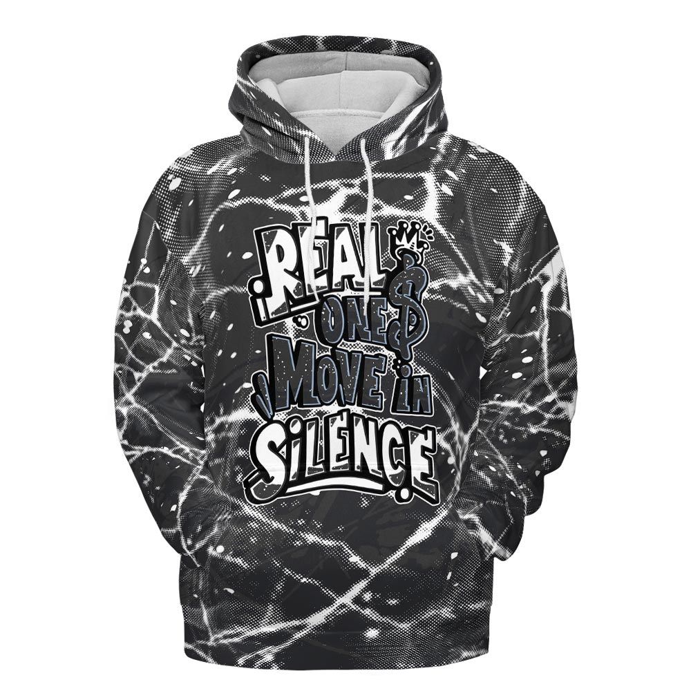 Hoodie To Match Reverse Black White 6s Hoodie - Ones Move In Silence Graphic Profound Hoodie Unisex