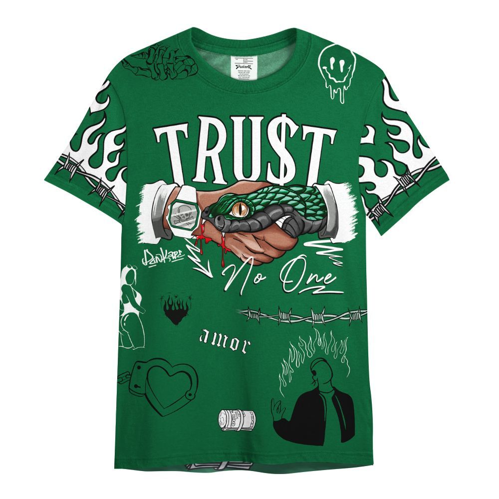 Shirt To Match Bucks 12s - Snake Trust No One All Over Print
