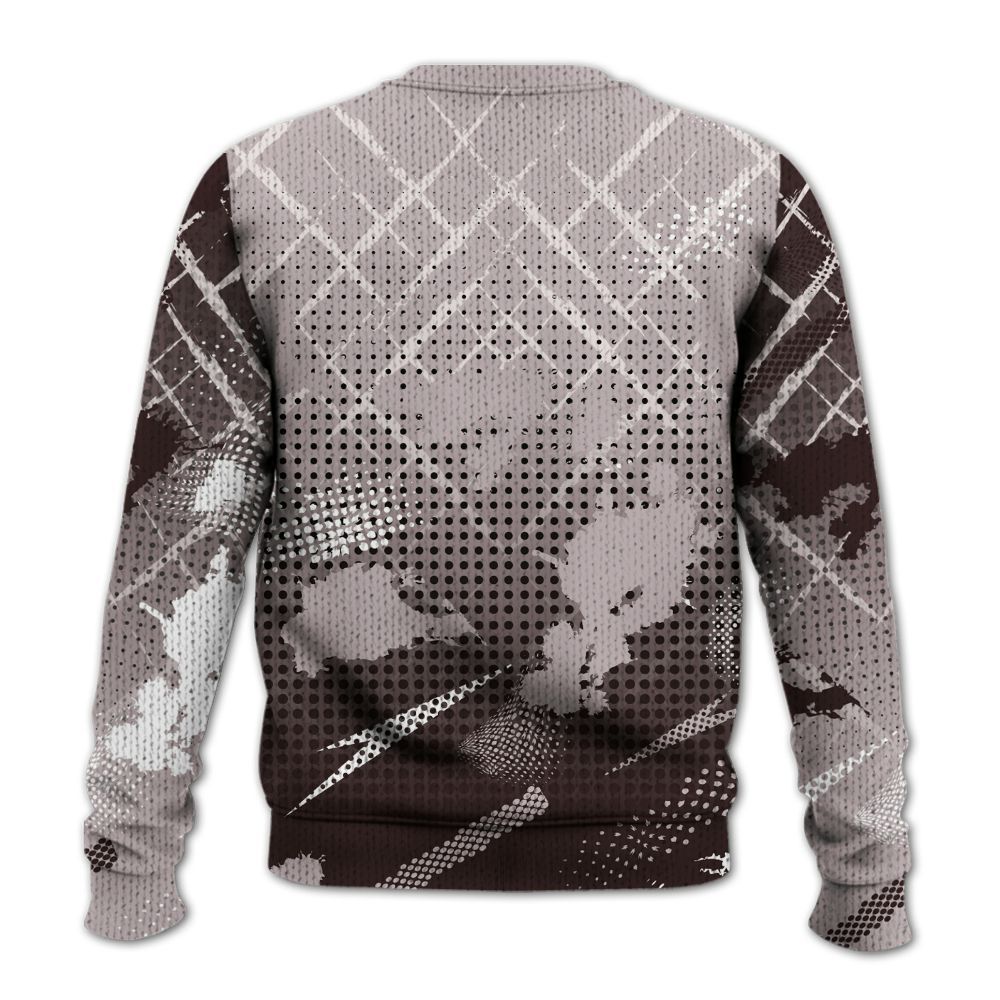 Sweater To Match AMM Air Smokey Mauve 6s - Halftone Stand Business Dripping Graphic