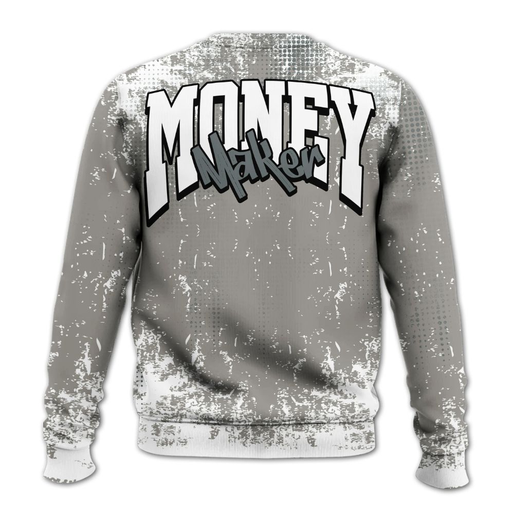 Sweatshirt To Match Cool Grey 9s - Move In Silence Money Street Retro All Over Print