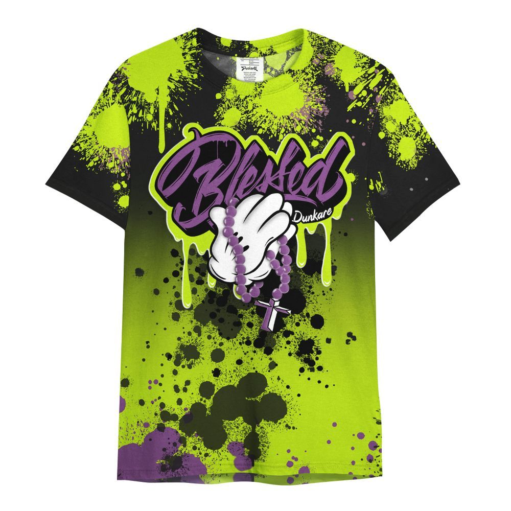 Shirt To Match GS Black Barely Volt 11s - God Blessed Ink Drip All Over Print