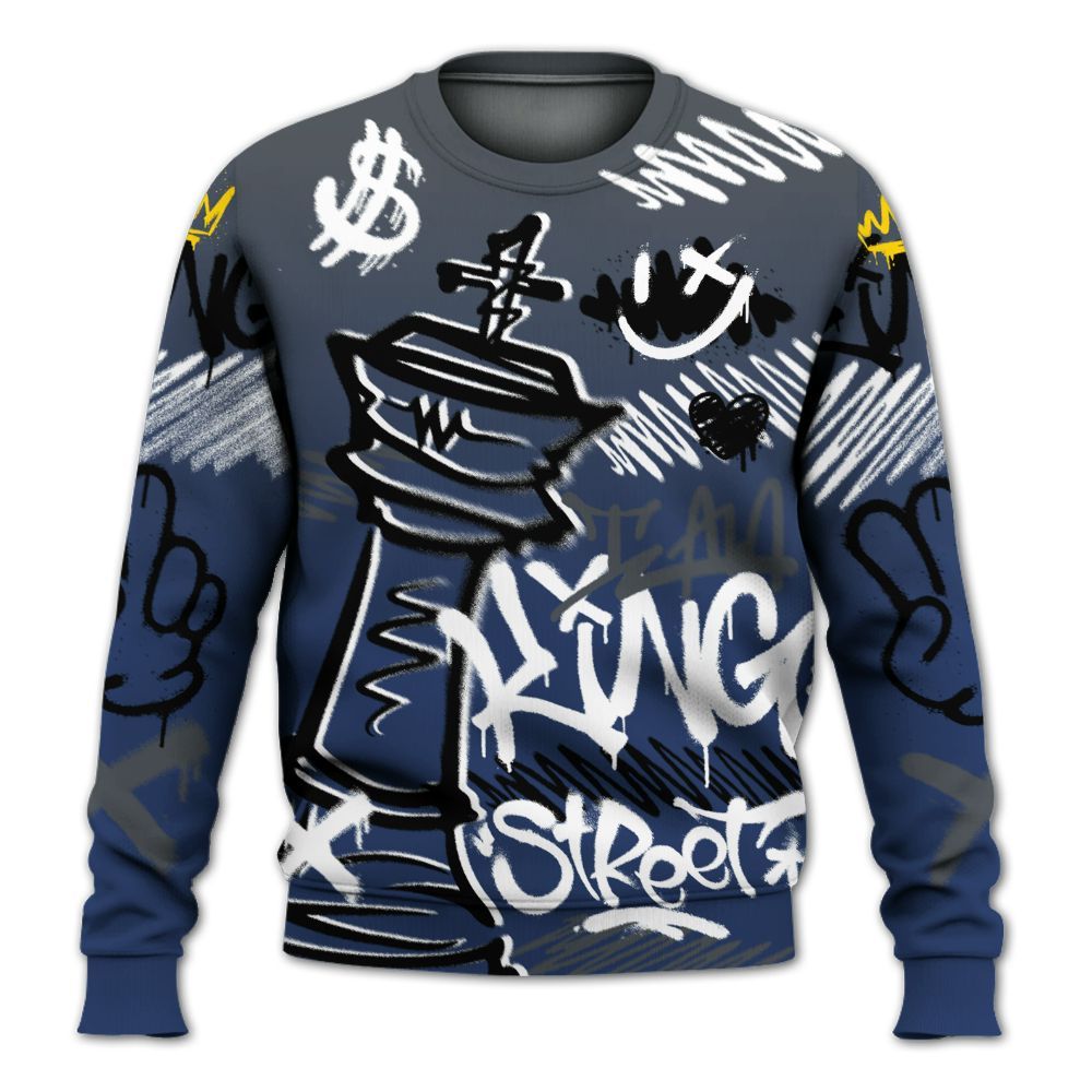 Sweatshirt To Match Retro Flint 13s - Street King Chess Streetwear All Over Print